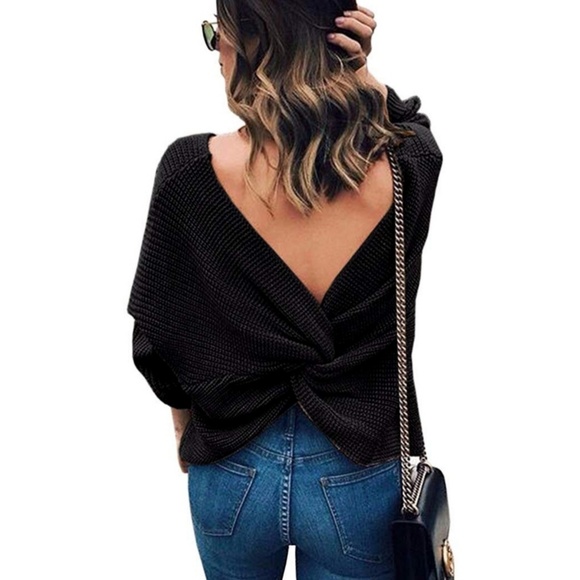 Sweaters - Open Back Sweater